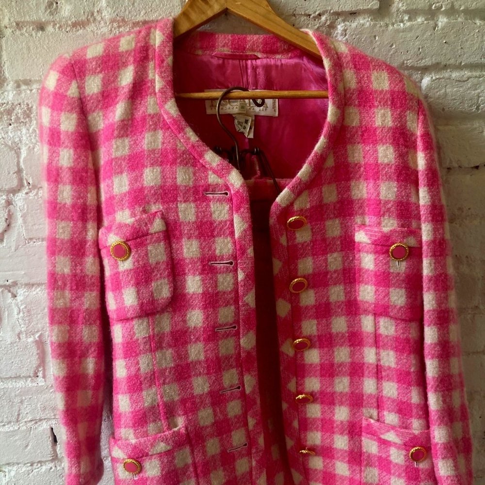 MINT ! ESCADA by Margaretha Ley 1980's Power Skirt Suit 38/36